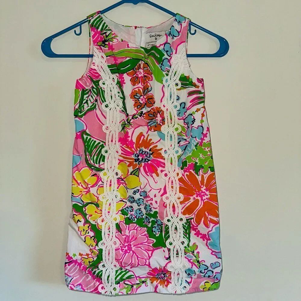Lilly Pulitzer Nosey Posey 20th Anniversary Target Dress Girls SIZE S (6/6X)